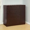 Red Cocoa Utility Cabinet with 5 Drawers and Side Folding Door (CS029-RC)