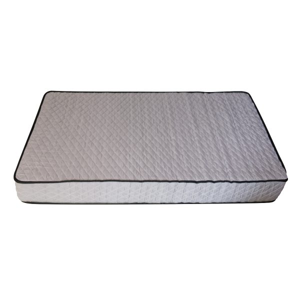 Side view of 8" Single Side Grey Knit Mattress (MPS0801)