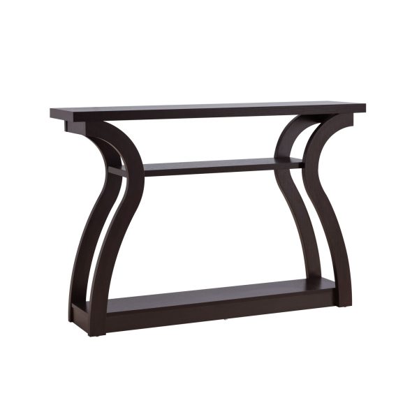 Three-Tier Shelf-Red Cocoa-Entryway Console Table (212947) - Image 2