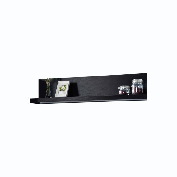 Black TV Bridge with Open Top Shelf for Home Entertainment Center Storage (27062BR) - Image 3