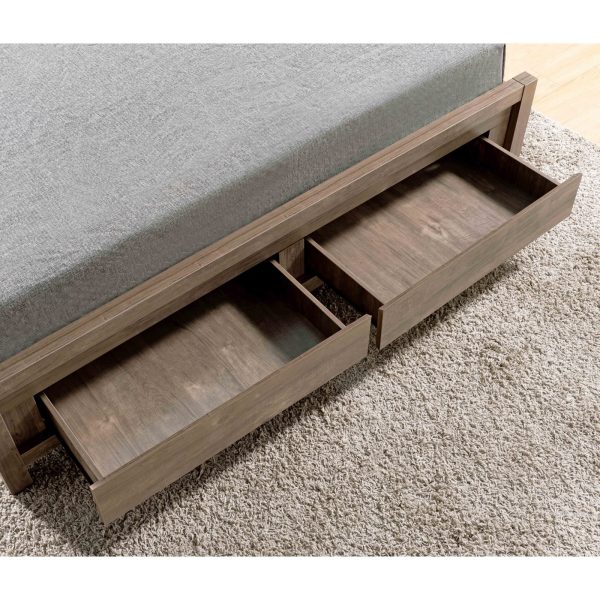 Queen Platform Bed Frame Hazelnut (B3702Q) - Image 4