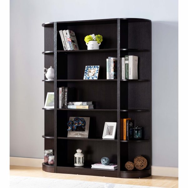 Five Tier Red Cocoa Bookcase Stylish and Versatile Storage Solution (BC26555-5 RC) - Image 3