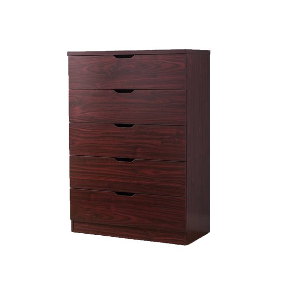 Functional 5 Drawer Chest in Mahogany Finish (K16005) - Image 2