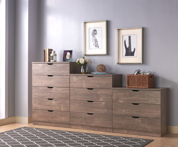 Functional 5 Drawer Chest in Hazelnut Finish (K16071) - Image 4