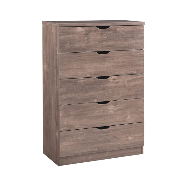 Functional 5 Drawer Chest in Hazelnut Finish (K16071) - Image 5