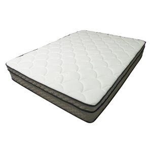 Angle View of 12" Euro Hybrid Top Pocket Coil and Memory Foam Mattress (MPS1201)