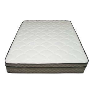 Perspective View of 12" Euro Hybrid Top Pocket Coil and Memory Foam Mattress (MPS1201)