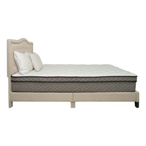 Side View of 12" Euro Hybrid Top Pocket Coil and Memory Foam Mattress (MPS1201)