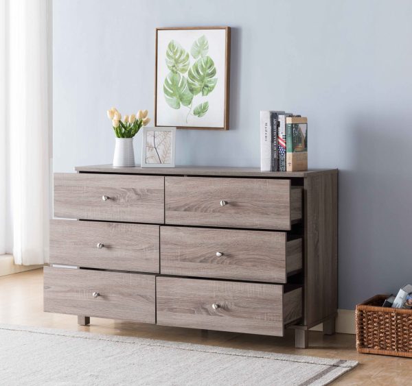 6 Drawer Dresser Dark Taupe (Y5304) - Image 2