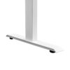 Close-up View of White Height Adjustable Dual Motor 3 Stage Standing Desk Frame (DSK812)