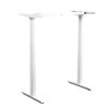 Vertical Adjustment of White Height Adjustable Dual Motor 3 Stage Standing Desk Frame (DSK812)