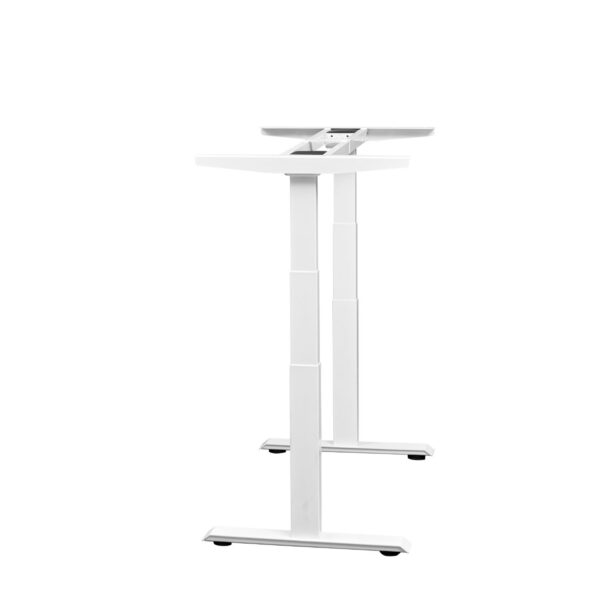 Vertical Adjustment of White Height Adjustable Dual Motor 3 Stage Standing Desk Frame (DSK812)