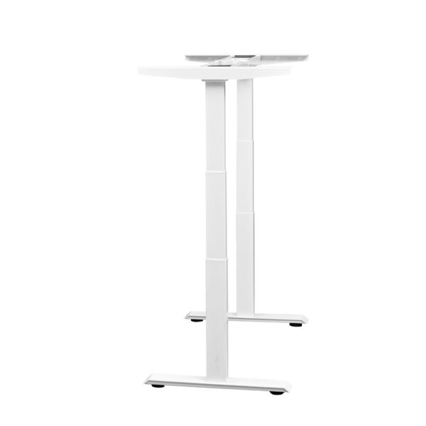 Vertical Adjustment of White Height Adjustable Dual Motor 3 Stage Standing Desk Frame (DSK812)