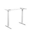 Horizontal Adjustment of White Height Adjustable Dual Motor 3 Stage Standing Desk Frame (DSK812)