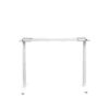 Horizontal Adjustment of White Height Adjustable Dual Motor 3 Stage Standing Desk Frame (DSK812)