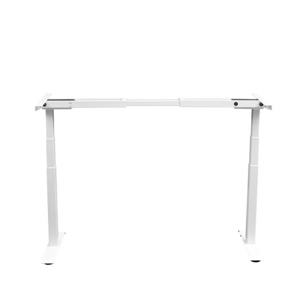 Horizontal Adjustment of White Height Adjustable Dual Motor 3 Stage Standing Desk Frame (DSK812)