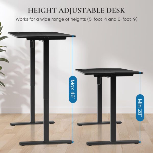 Electric Height Adjustable Standing Desk with Memory Preset Controller Panel (DSK831)