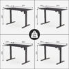 Electric Height Adjustable Standing Desk with Memory Preset Controller Panel (DSK831)