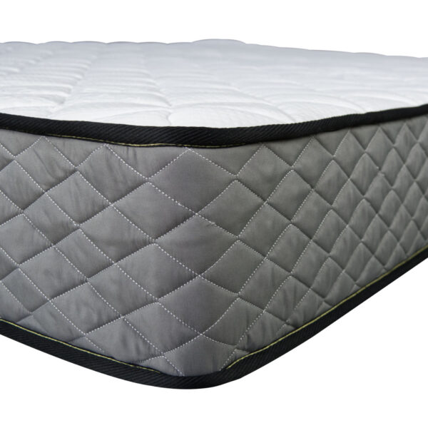 Corner View of 10-Inch Hybrid Pocket Coil and Memory Foam Mattress (MPS1001)