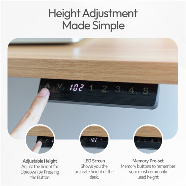 White Height Adjustable Dual Motor 3 Stage Standing Desk Frame (XYL-812)