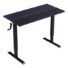 Hand-Crank Standing Desk with Wheels Adjustable Height & Sturdy Design in Black (XYL-816HS)