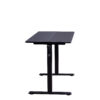 Hand-Crank Standing Desk with Wheels Adjustable Height & Sturdy Design in Black (XYL-816HS)