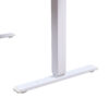 Hand-Crank Standing Desk with Wheels Adjustable Height & Sturdy Design in White (XYL-816HS)