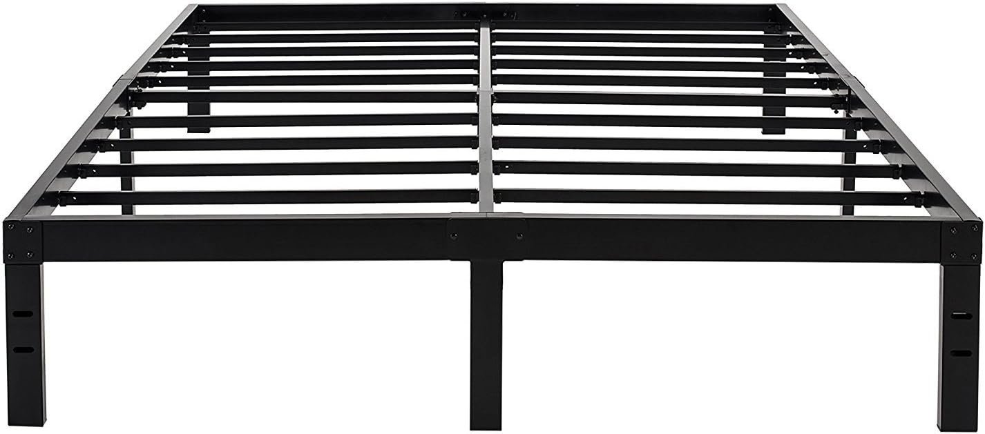 45MinST 14 Inch Reinforced Platform Bed Frame, 3500lbs Heavy Duty, Ste