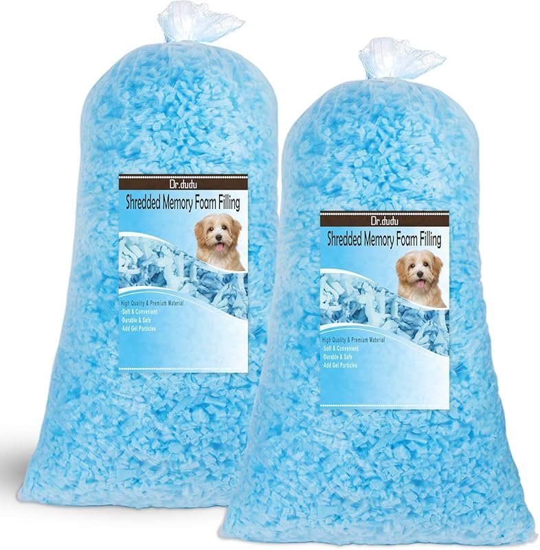 10lbs Soft Shredded Memory Foam Filling with Gel Particles for Sofa Ba