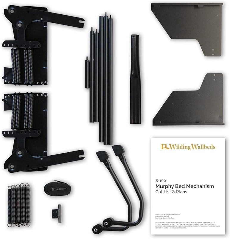 Wilding Wallbeds Universal Heavy-Duty Spring Lift Mechanism for DIY Murphy Beds