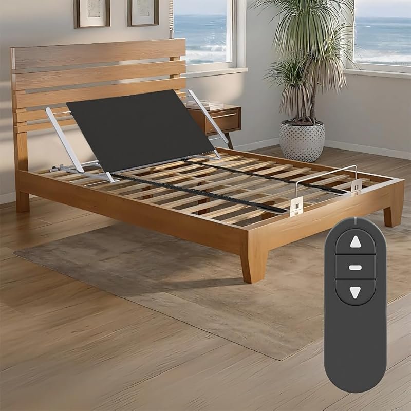Boyd Sleep Twin Motorized Adjustable Bed Kit with Wireless Remote, Hea