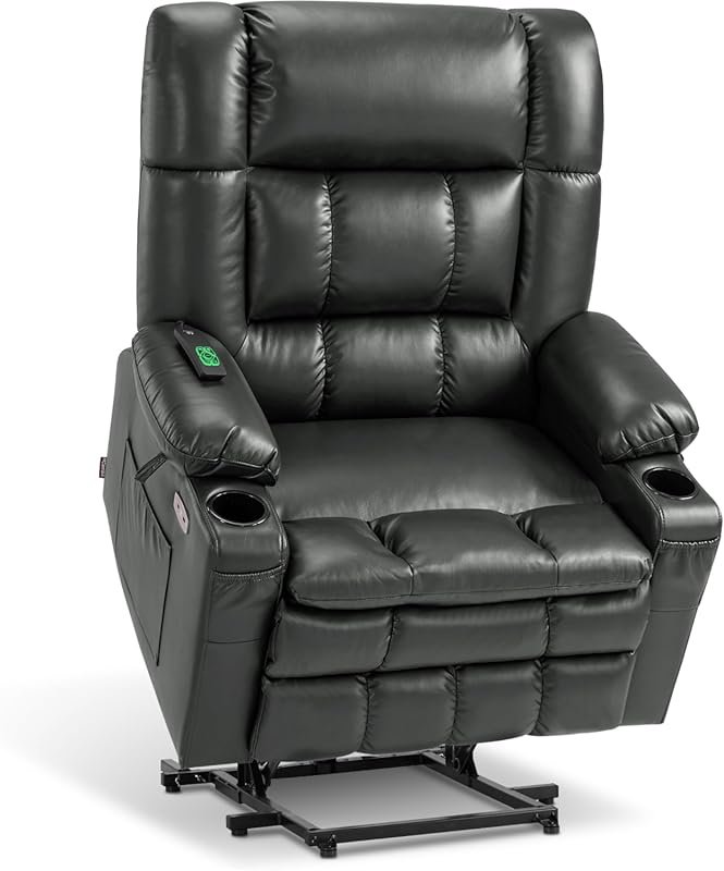 MCombo Dual Motor Power Lift Recliner Chair for Elderly with Heat, Mas