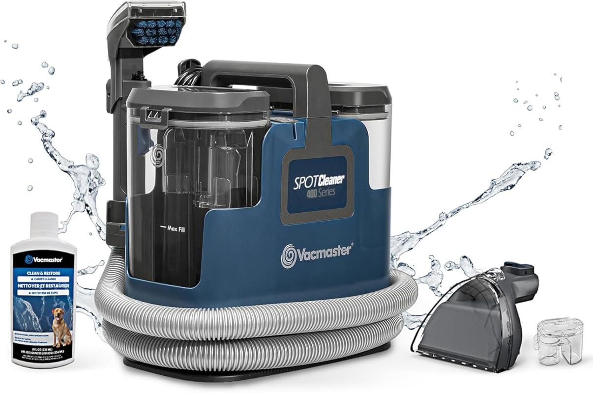 Vacmaster Portable Upholstery Spot Cleaner with Powerful Suction for P
