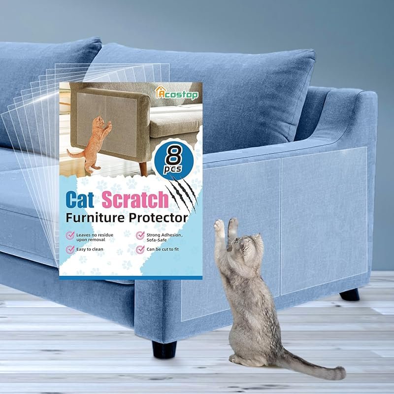 Easy to Remove Anti-Scratch Furniture Protector, Designed for Fabric S
