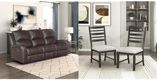 Lexicon 2-Piece Top Grain Leather Match Manual Wall Hugger Reclining S