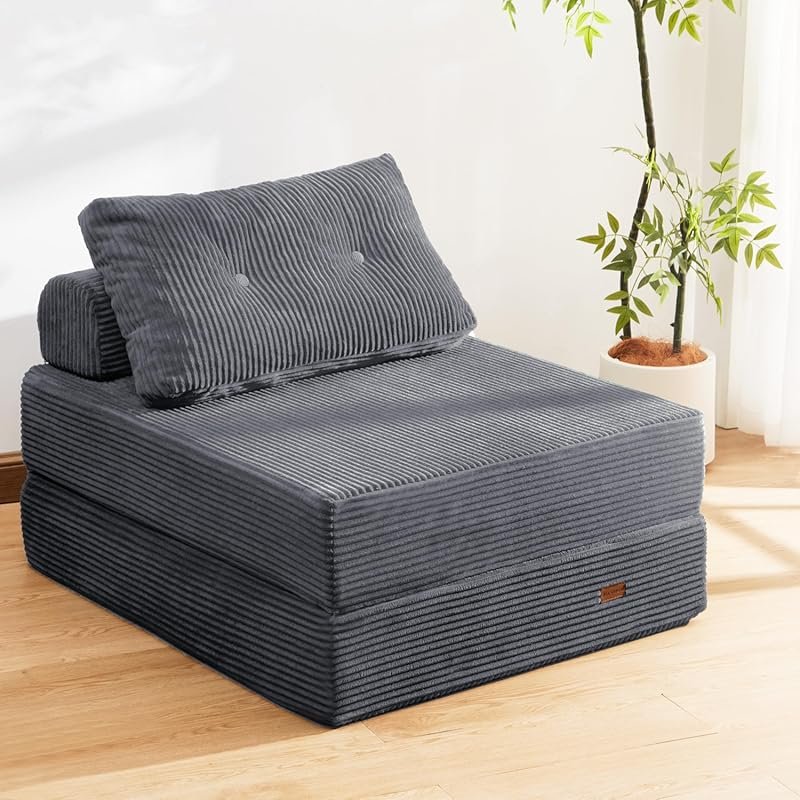 Convertible Folding Chair Bed Sleeper, a Space-Saving Sofa Bed for Sma
