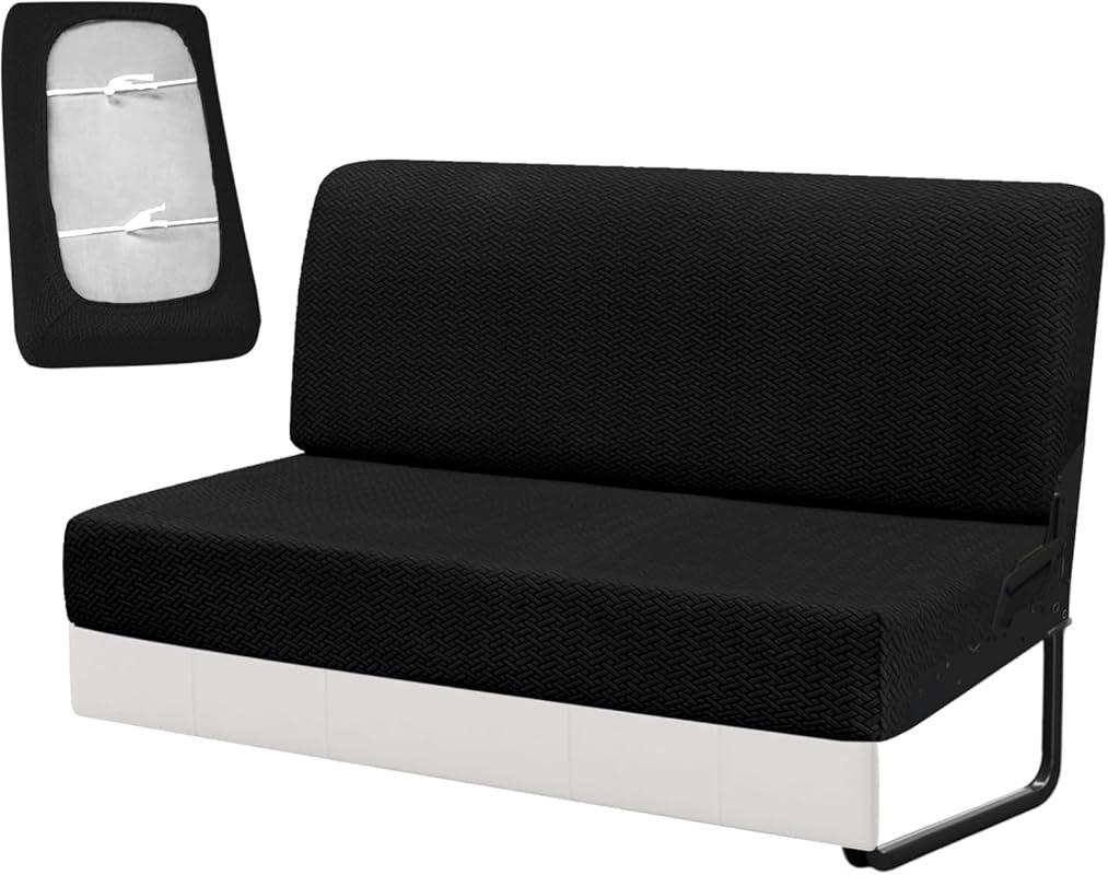 RV Couch Covers for Sofa Bed,2-Piece Backrest and Seat Slip Covers,for