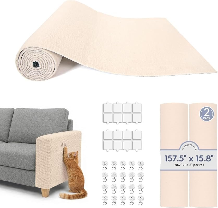 Self-Adhesive Cat Scratch Protector Mat: Essential for Sofas and Walls
