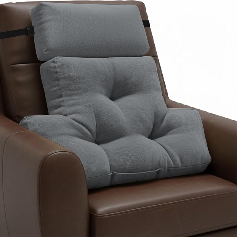 Soft Lumbar Support Cushion for Sofa and Couch: Fluffy Back Rest Pillo