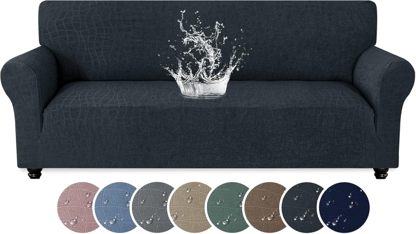 Best Rated Waterproof Stretch Sofa Slipcovers for 3 Cushion Couches, W