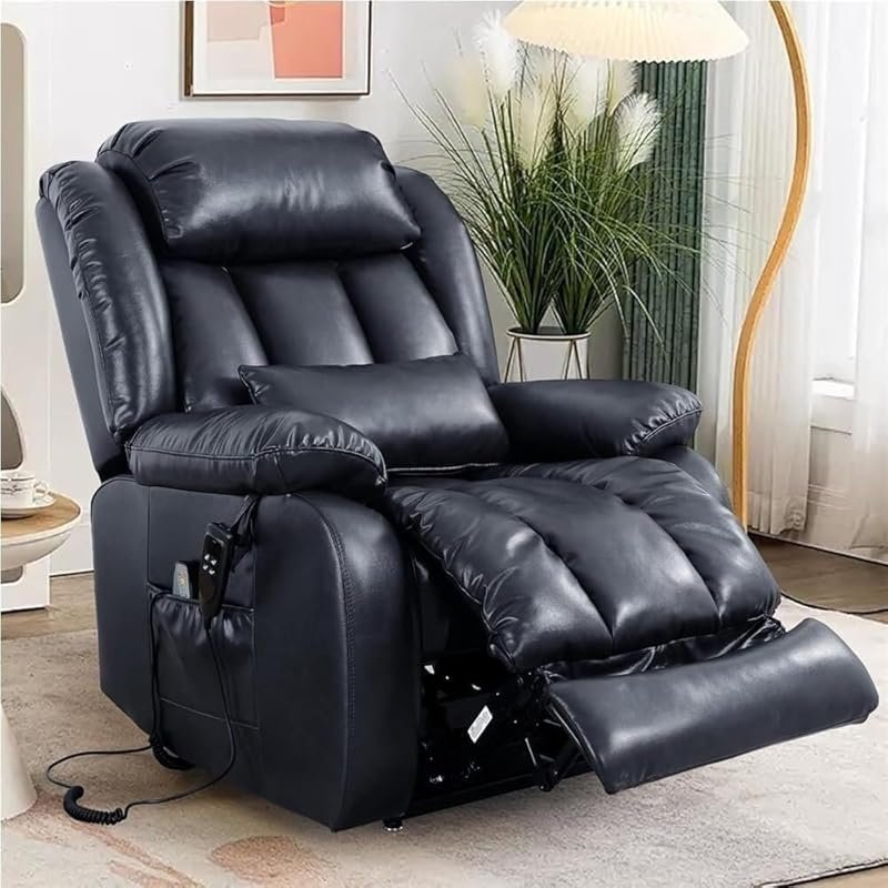 Dual Motor Electric Power Lift Recliner Chair with Heat, Massage, Lumb